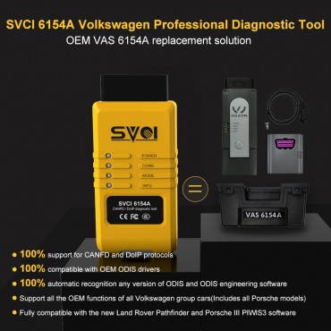 SVCI 6154A VAG diagnositc tool,100% original driver,cover all  VAG models and ODIS function,VAS 6154 replacement solution, support CAN FD and DoIP protocol