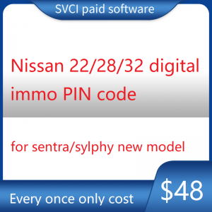 Nissan 22/28/32 digital immo pin code for new niss..