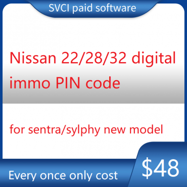 Nissan 22/28/32 digital immo pin code for new nissan  sylphy/sentra cars